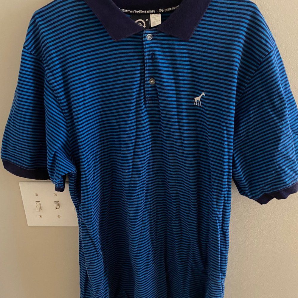 Vintage 2010's LRG striped Polo Shirt